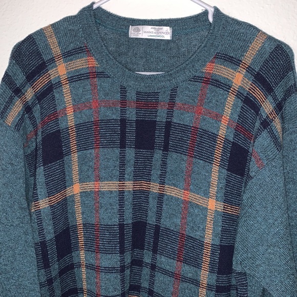 VINTAGE ST. MICHAEL FROM MARKS AND SPENCER LAMBSWOOL MEN’S SWEATER SIZE … - Picture 2 of 11